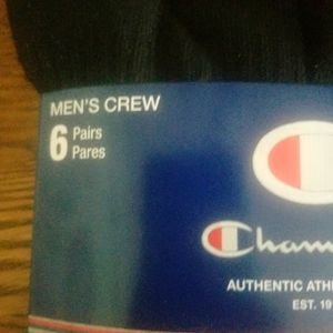 Men's Black Champion Socks